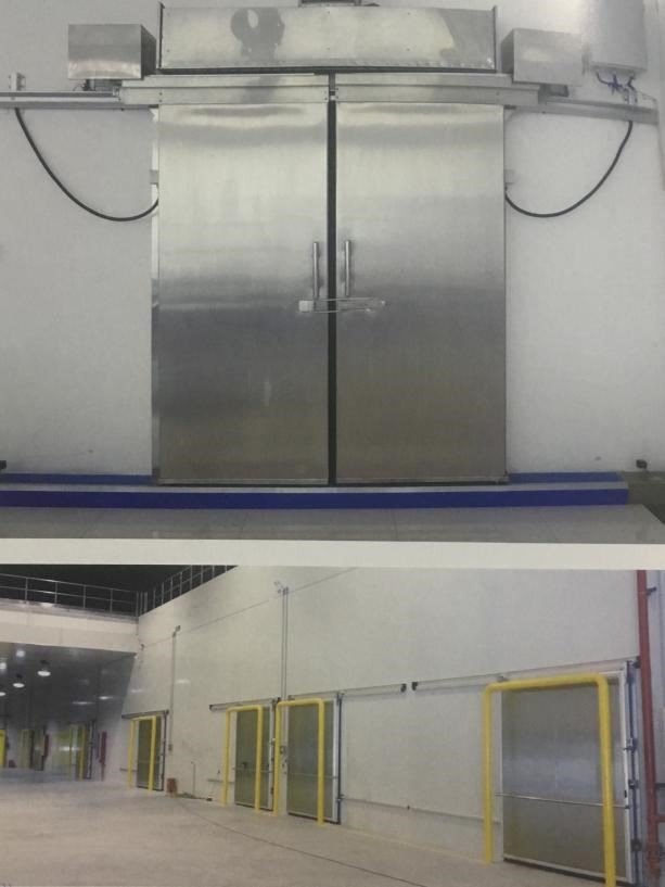 Porte automatique pour la chambre froide